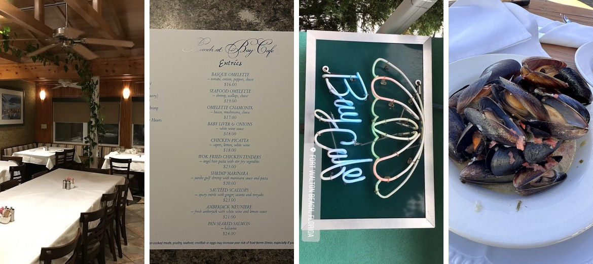 Bay Cafe French Restaurant Menu